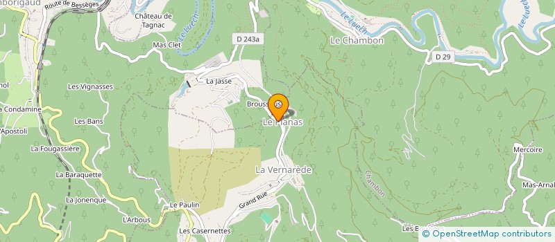 localisation de l'entreprise MADAME CASSANDRE FOURNIER  LA VERNAREDE