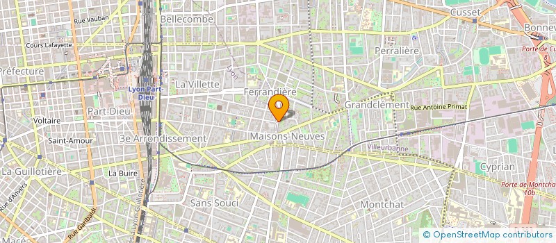 localisation de l'entreprise MADAME CASSANDRE FREZIER  VILLEURBANNE