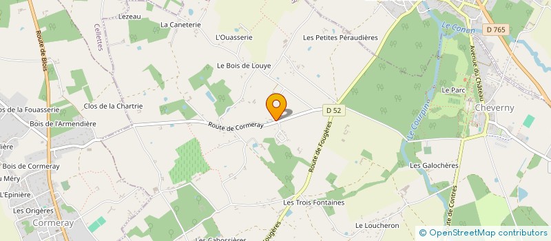 localisation de l'entreprise MADAME CASSANDRE GALLARD  CHEVERNY