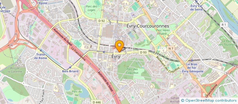 localisation de l'entreprise MADAME CASSANDRE HUCHET  EVRY-COURCOURONNES