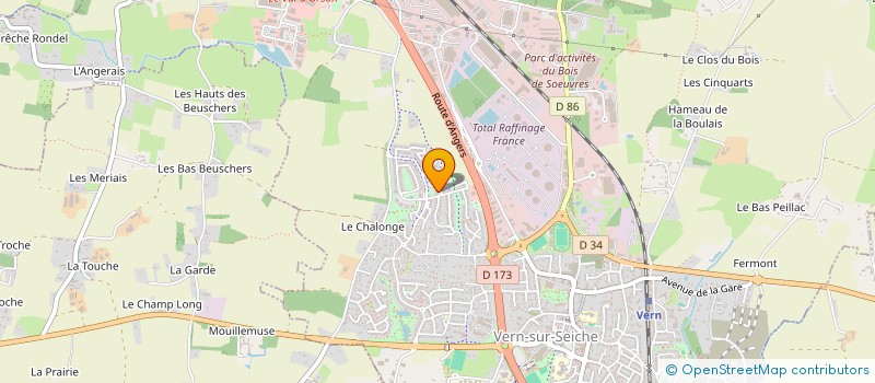 localisation de l'entreprise MADAME CASSANDRE HUGUET-PEDRAU  VERN-SUR-SEICHE