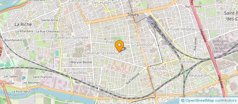 localisation de l'entreprise MADAME CASSANDRE LAMADELAINE  TOURS