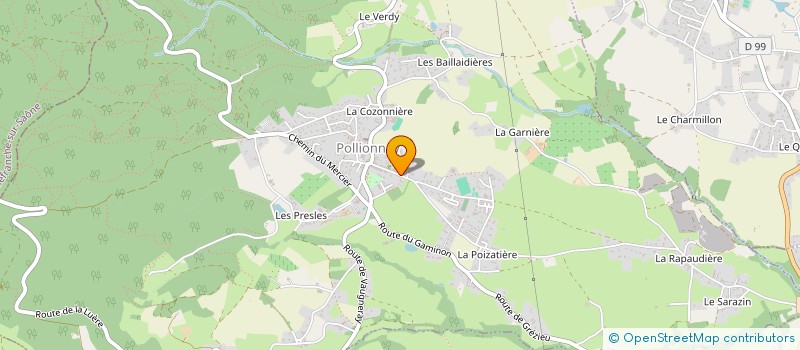 localisation de l'entreprise MADAME CASSANDRE LE GOFF  POLLIONNAY