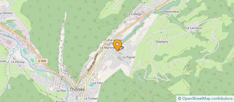 localisation de l'entreprise MADAME CASSANDRE LECOMTE  THONES