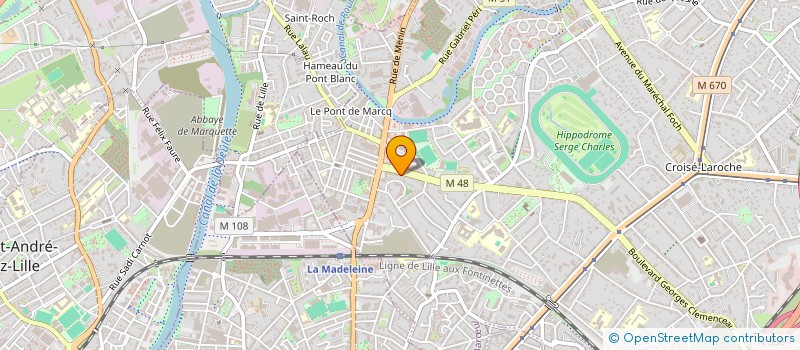 localisation de l'entreprise MADAME CASSANDRE LEFILS  MARCQ-EN-BARUL