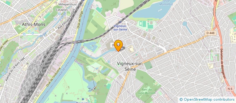 localisation de l'entreprise MADAME CASSANDRE LEMOINE  VIGNEUX-SUR-SEINE