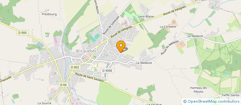 localisation de l'entreprise MADAME CASSANDRE LEROY  BRICQUEBEC-EN-COTENTIN