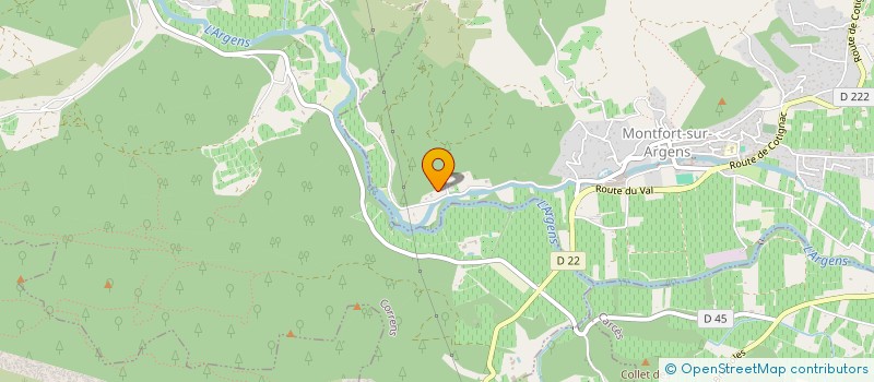 localisation de l'entreprise MADAME CASSANDRE OURCIVAL  MONTFORT-SUR-ARGENS