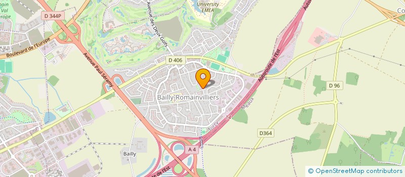 localisation de l'entreprise MADAME CASSANDRE PABEAU  BAILLY-ROMAINVILLIERS