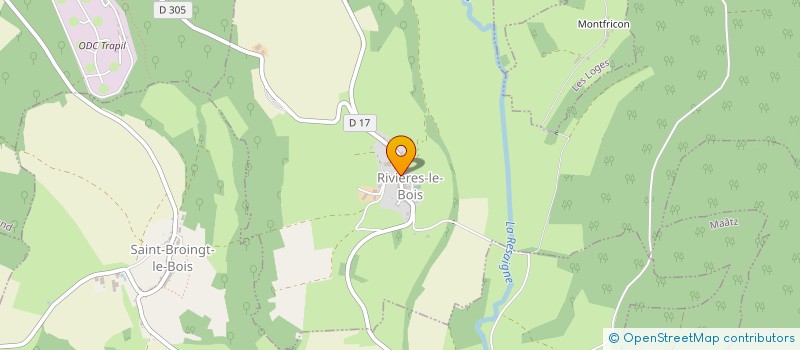 localisation de l'entreprise MADAME CASSANDRE PONS  RIVIERES-LE-BOIS