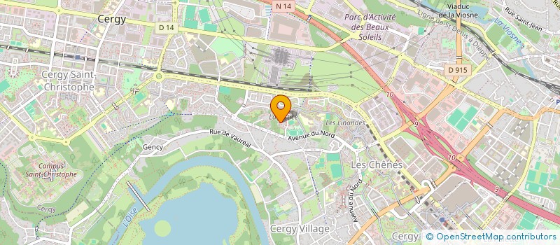 localisation de l'entreprise MADAME CASSANDRE SAFFRAY  CERGY