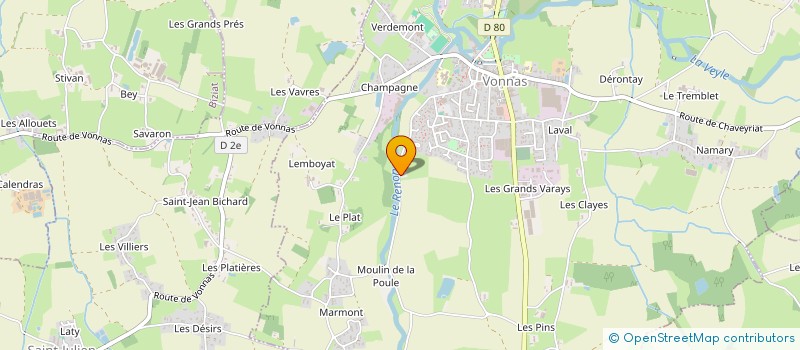 localisation de l'entreprise MADAME CASSANDRE THERESE BOULLAY à VONNAS