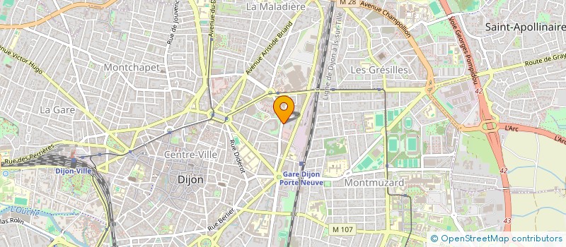 localisation de l'entreprise MADAME CASSANDRE VUILLEMOT à DIJON