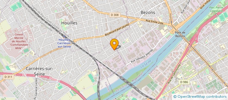 localisation de l'entreprise MADAME CASSIA HOFFMANN  CARRIERES SUR SEINE