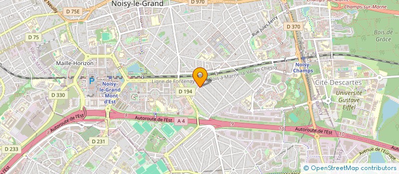 localisation de l'entreprise MADAME CASSIA PIRES CANDIDO ANA  NOISY-LE-GRAND