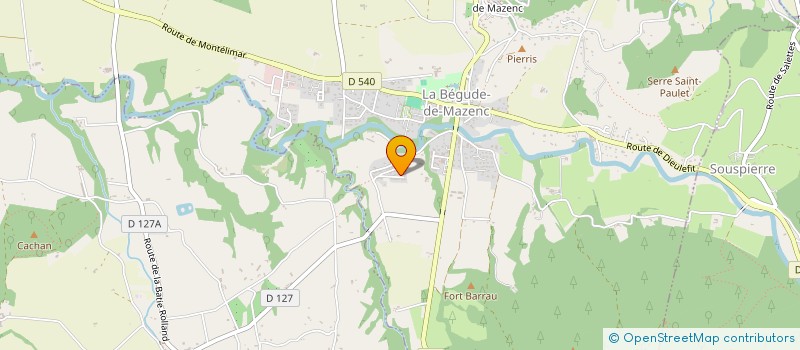 localisation de l'entreprise MADAME CASSIE CHANAL  LA BEGUDE-DE-MAZENC