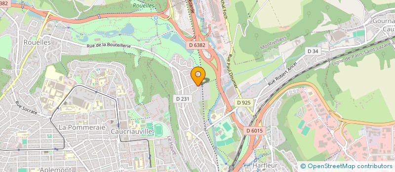 localisation de l'entreprise MADAME CASSIE MALANDAIN  HARFLEUR