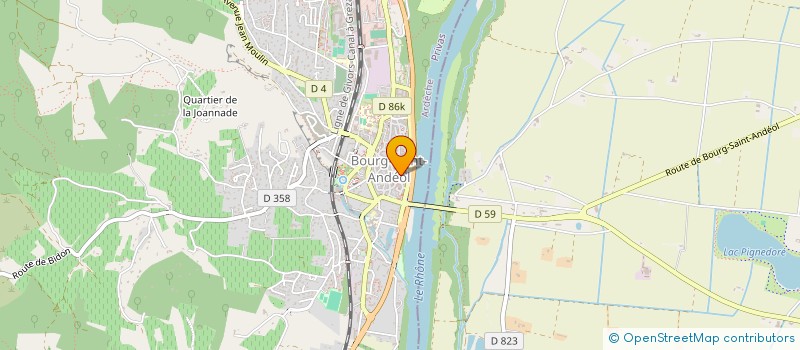 localisation de l'entreprise MADAME CASSIOPEE WILLAR  BOURG-SAINT-ANDEOL