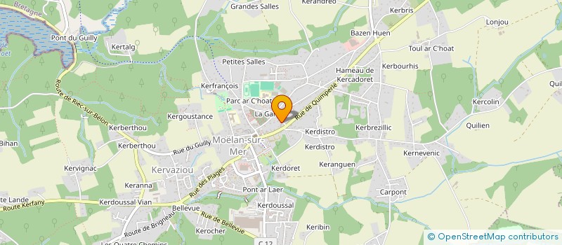 localisation de l'entreprise MADAME CASSIOPEE ZALO  MOELAN-SUR-MER