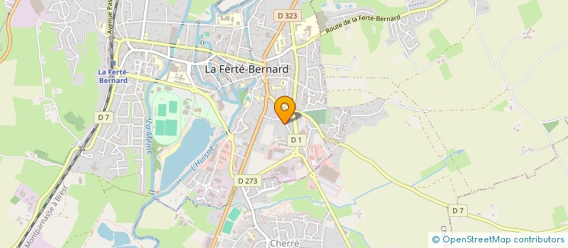 localisation de l'entreprise MADAME CASSY GASNIER à LA FERTE-BERNARD