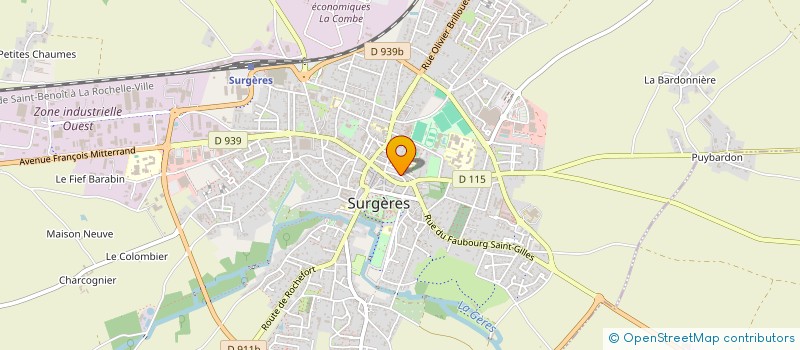 localisation de l'entreprise MADAME CASSY PHELIPPEAU  SURGERES