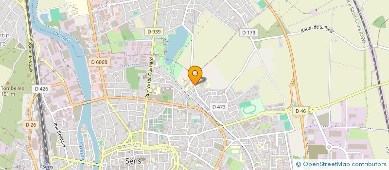 localisation de l'entreprise MADAME CATALINA BAIHAT  SENS