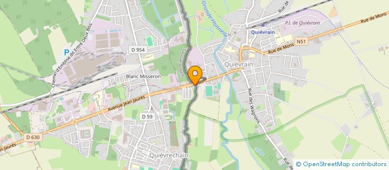 localisation de l'entreprise MADAME CATARINA RODRIGUES PEREIRA  QUIEVRECHAIN