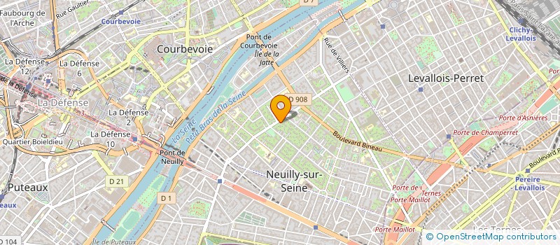 localisation de l'entreprise MADAME CATHARINA BURGER SCHEIDLIN à NEUILLY-SUR-SEINE