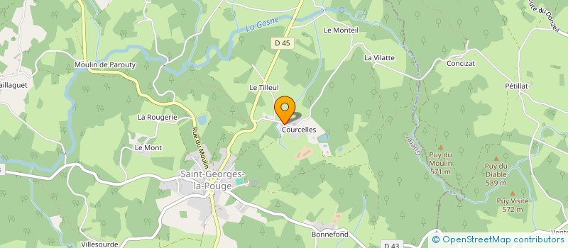 localisation de l'entreprise MADAME CATHARINA JUMELET à SAINT-GEORGES-LA-POUGE