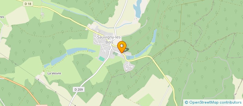 localisation de l'entreprise MADAME CATHELINE DECLOMESNIL  SAUVIGNY-LES-BOIS