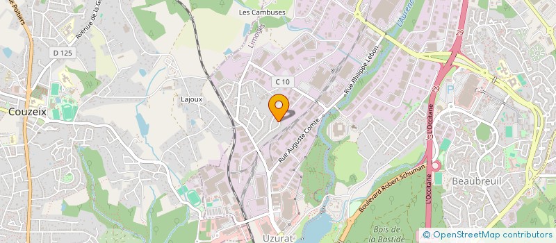 localisation de l'entreprise MADAME CATHELINE LALLOUET à LIMOGES
