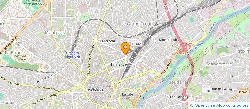 localisation de l'entreprise MADAME CATHELINE LEGER à LIMOGES