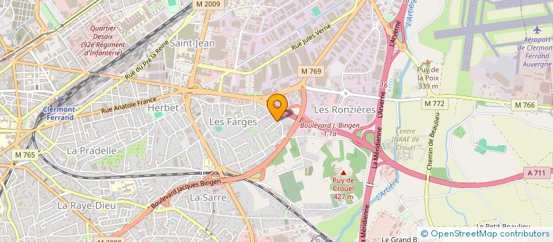 localisation de l'entreprise MADAME CATHERINA TAMBORRINI  CLERMONT-FERRAND