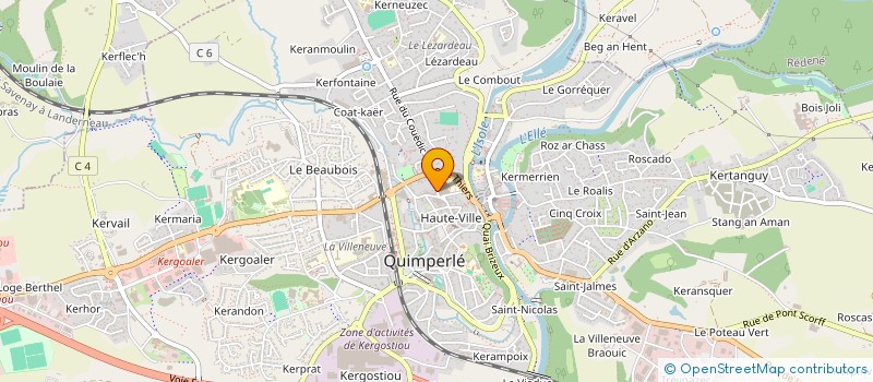 localisation de l'entreprise MADAME CATHERINE ABGUILLERM  QUIMPERLE