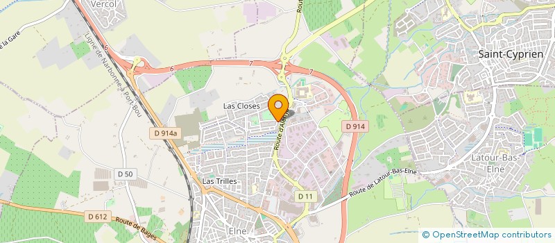 localisation de l'entreprise MADAME CATHERINE ACEDOS  ELNE