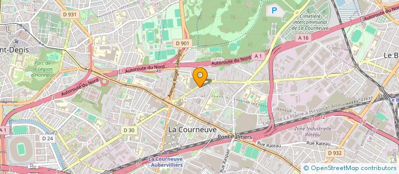localisation de l'entreprise MADAME CATHERINE AKKAR à LA COURNEUVE