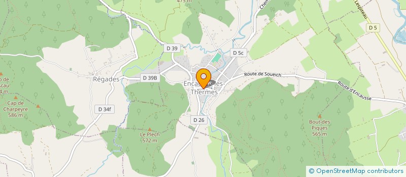 localisation de l'entreprise MADAME CATHERINE ALBERTINI  ENCAUSSE-LES-THERMES