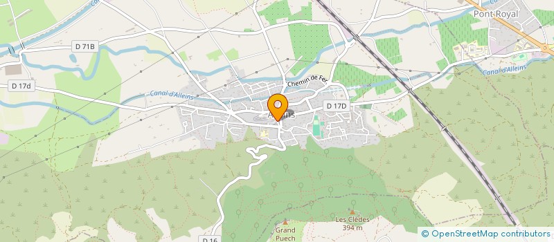 localisation de l'entreprise MADAME CATHERINE ALCARAZ  ALLEINS