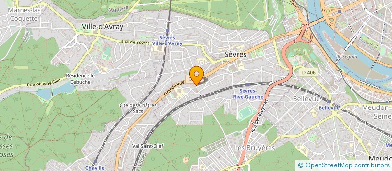 localisation de l'entreprise MADAME CATHERINE ALDEBERT à SEVRES