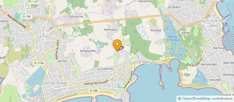 localisation de l'entreprise MADAME CATHERINE ALLAIN  CARNAC