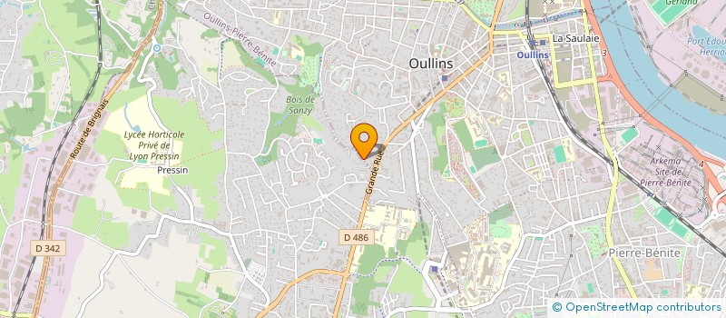 localisation de l'entreprise MADAME CATHERINE ALLAIN à OULLINS-PIERRE-BENITE