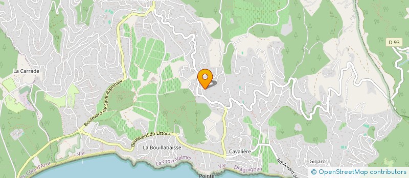 localisation de l'entreprise MADAME CATHERINE ALLAIS  LA CROIX VALMER