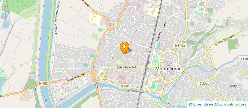 localisation de l'entreprise MADAME CATHERINE ALLARD  MONTELIMAR