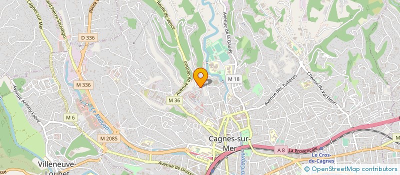 localisation de l'entreprise MADAME CATHERINE ALLOIN  CAGNES-SUR-MER