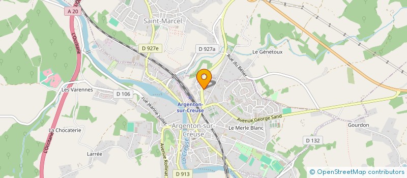 localisation de l'entreprise MADAME CATHERINE AMBERNY à ARGENTON-SUR-CREUSE