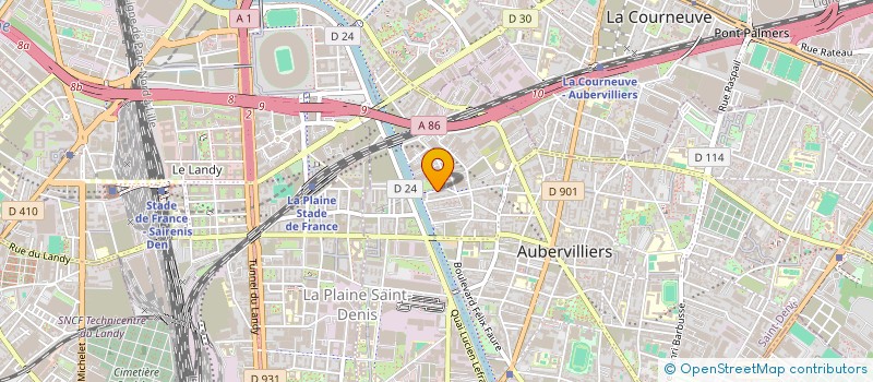 localisation de l'entreprise MADAME CATHERINE AMSELLEM  AUBERVILLIERS