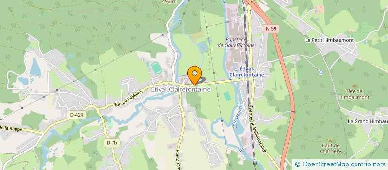 localisation de l'entreprise MADAME CATHERINE ANDRE  ETIVAL-CLAIREFONTAINE