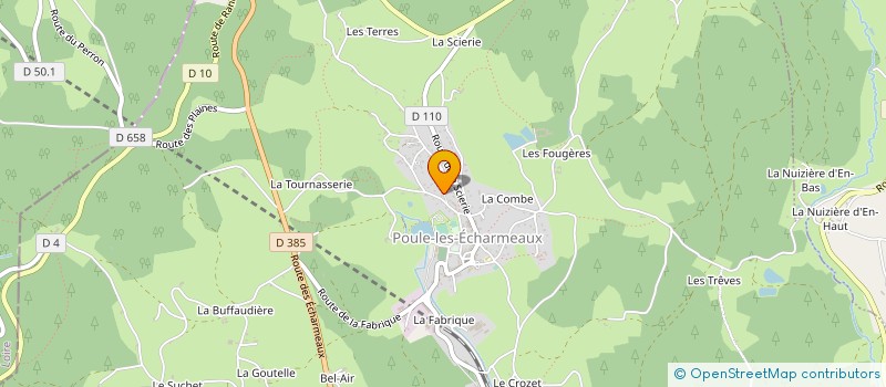 localisation de l'entreprise MADAME CATHERINE ANDRE  POULE-LES-ECHARMEAUX