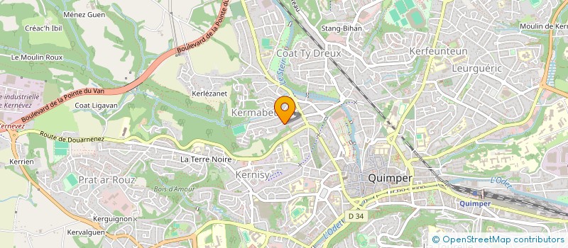 localisation de l'entreprise MADAME CATHERINE ANGELINE à QUIMPER