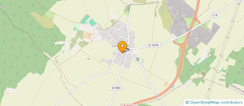 localisation de l'entreprise MADAME CATHERINE ANJOUBAULT  SAVIGNY-LE-SEC